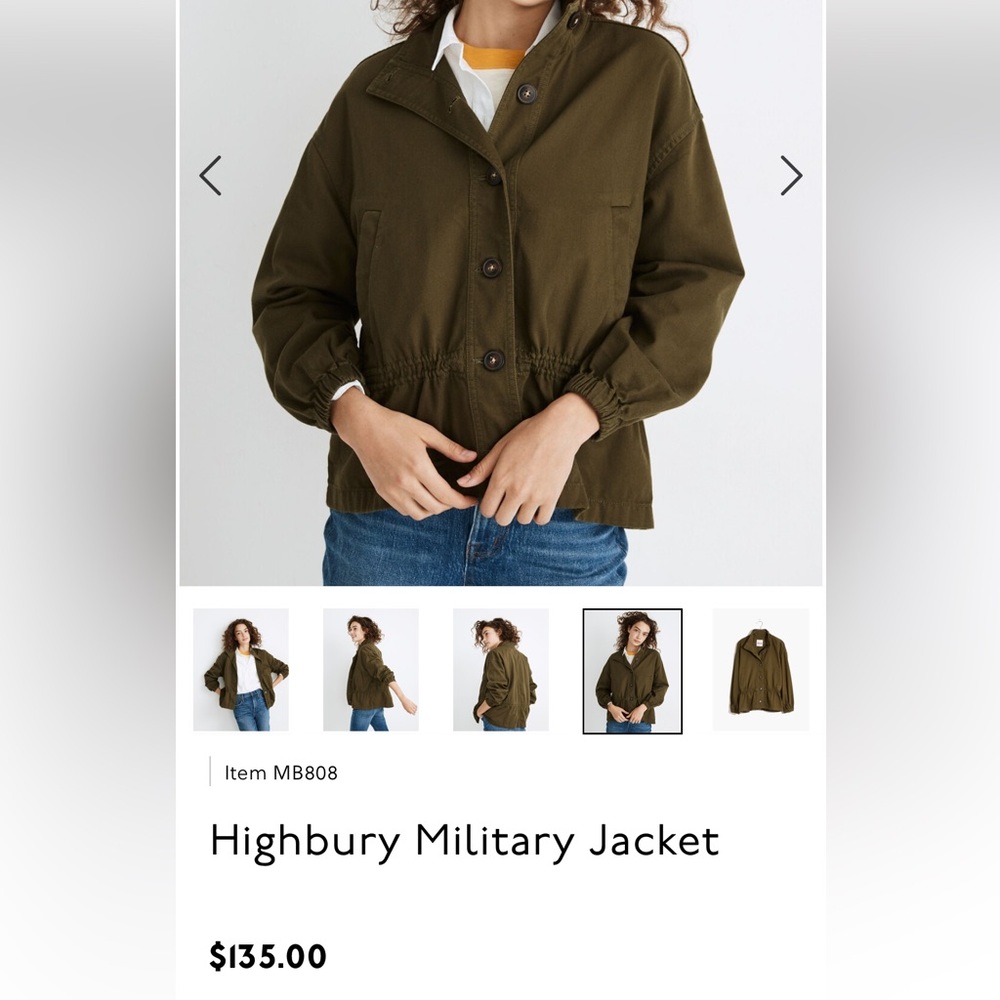 Militar jacket green size xl